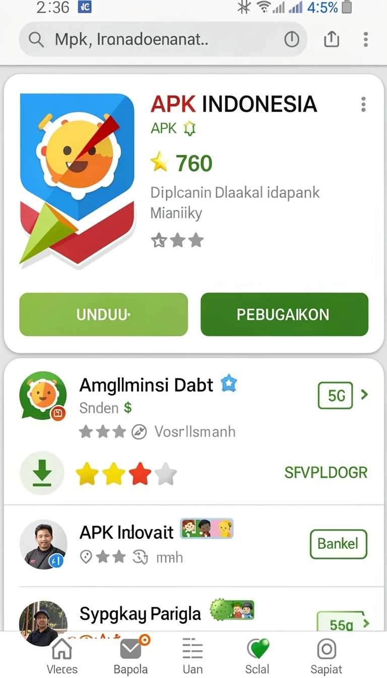 Beragam pilihan permainan menarik dalam aplikasi Download papi46 APK Original untuk Android.
